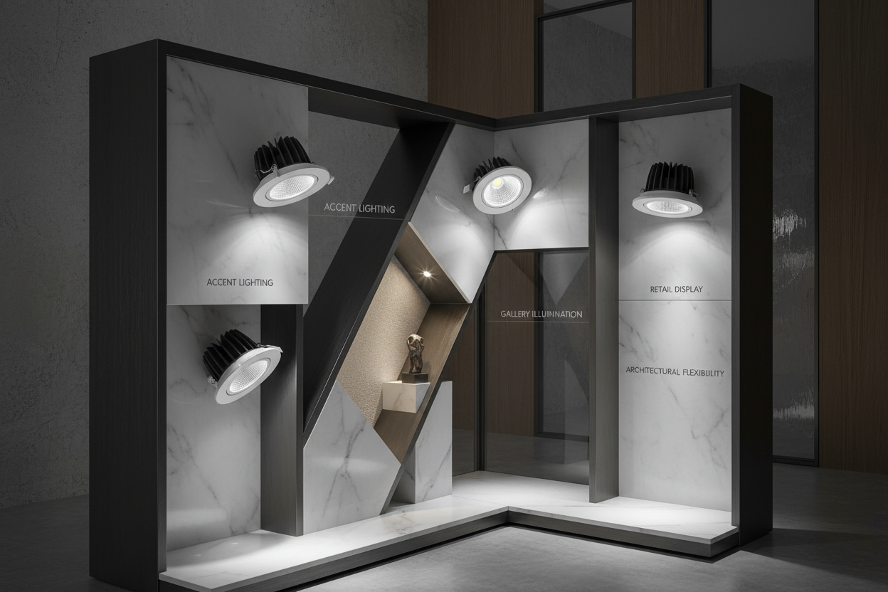 Adjustable COB Downlight Multi-Angle View