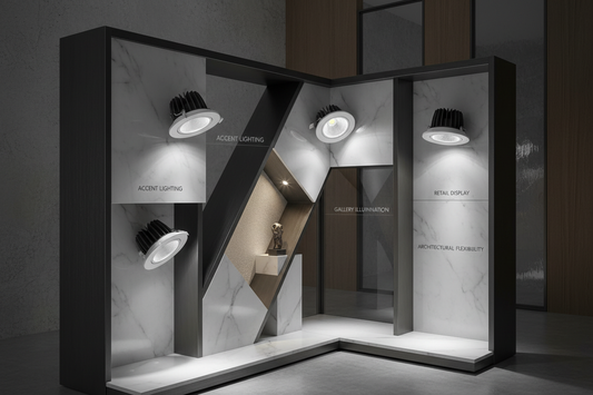 Adjustable COB Downlight Multi-Angle View