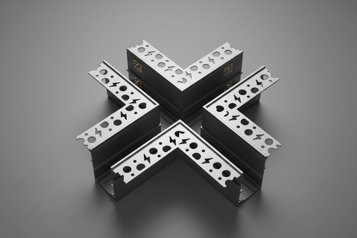 LED Track Connector Top View