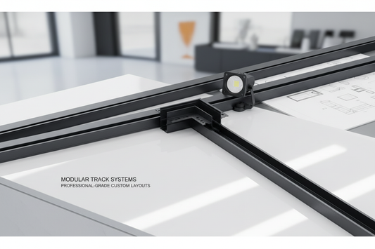 LED Track T-Connector Angled View