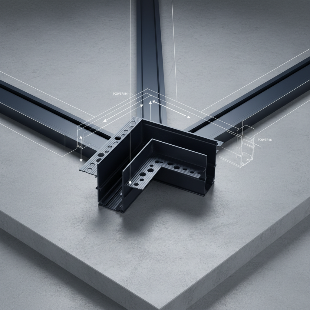 LED Track T-Connector Display