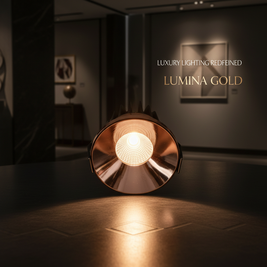 Rose Gold COB Downlight Display